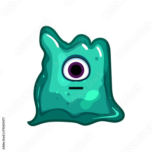 diy slime character cartoon. sensory stress, relief creative, imaginative playful diy slime character sign. isolated symbol vector illustration