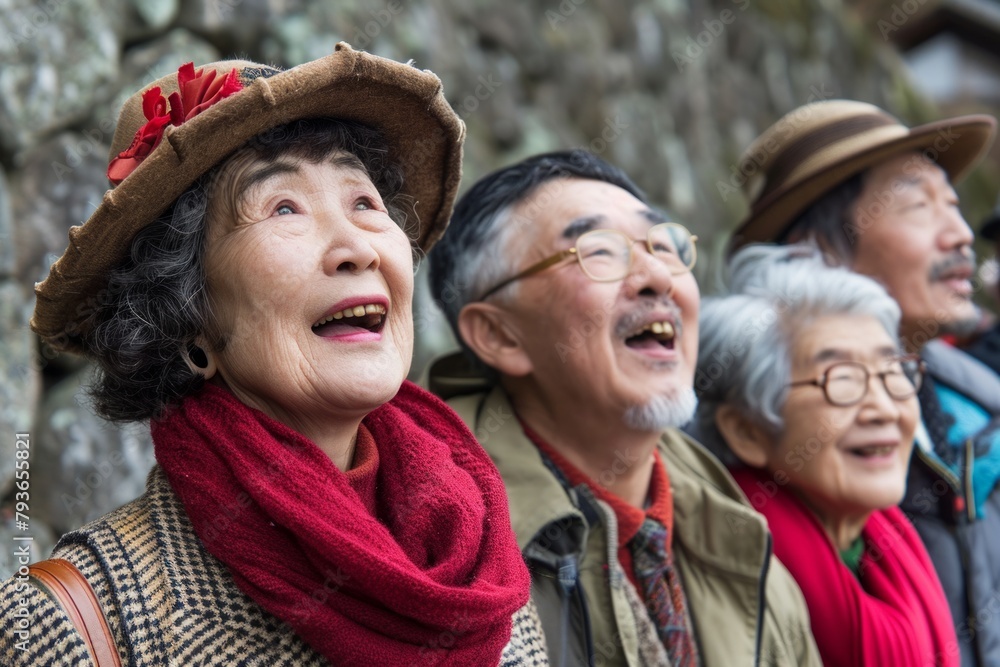 Unidentified old people in Hong Kong. Unidentified old people in Hong Kong.