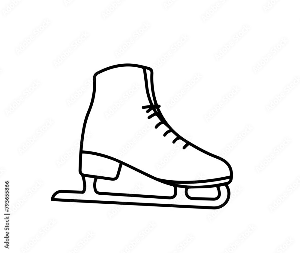 skates black outline on transparent background, skates black outline on transparent background,