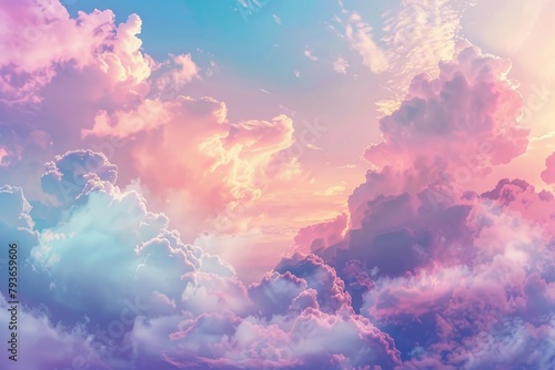 Gradient sky background with a dreamy and ethereal vibe