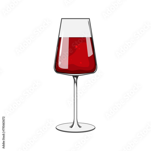 stemless wine glass cartoon. crystal champagne, flute tumbler, stemware stemless wine glass sign. isolated symbol vector illustration