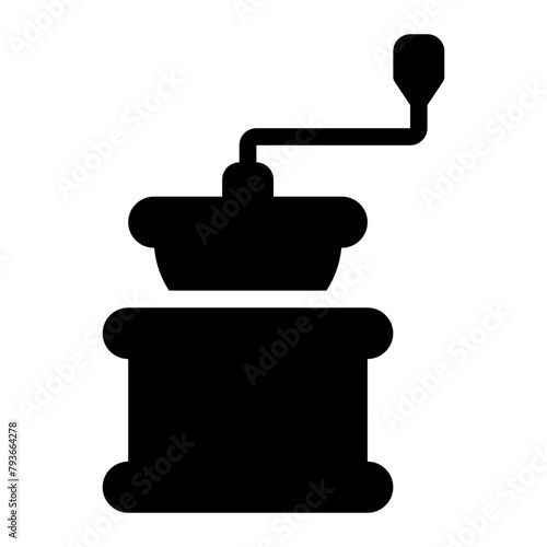 coffee grinder glyph icon