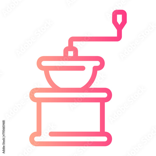 coffee grinder gradient icon