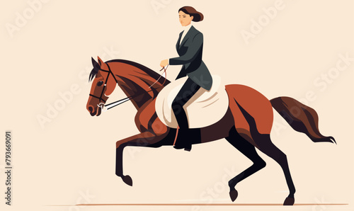 woman in business suit using laptop vector flat isolated illustratio