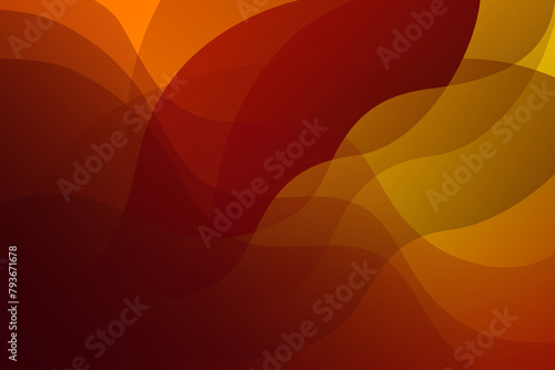 Abstract red orange background global warming hot waves wallpaper template. Gradient Curve Line Wallpaper Modern Luxury Design Illustration Business Graphic Presentation Copy space for text 