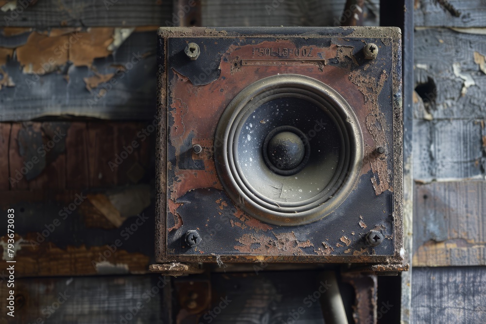 speaker abandoned building