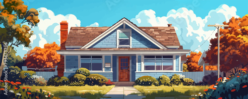 home repair, roofing, remodeling vector illustration