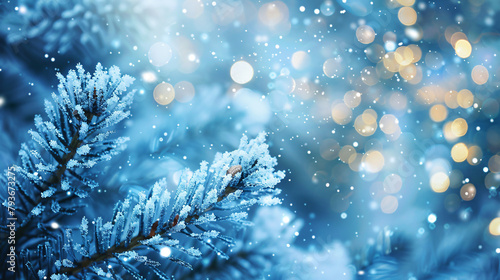 Beautiful abstract winter christmas background