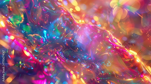 abstract liquid glass holographic backgrounds photo