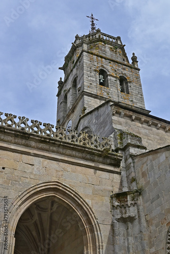 Lugo, Galizia, il campanile della cattedrale di Santa Maria - Spagna