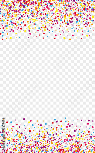 Rainbow Geometric Background Transparent Vector. Round Eve Template. Multicolored Parade. Colorful Circle Fiesta. Polka Banner Card.