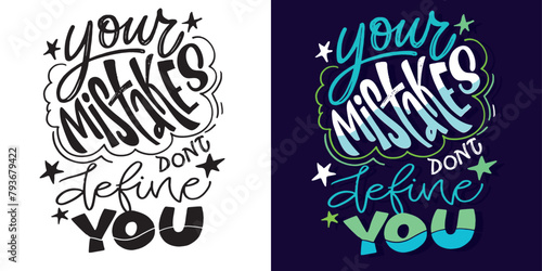 Funny lettering hand drawn doodle quote. Lettering t-shirt design, 100% vector.
