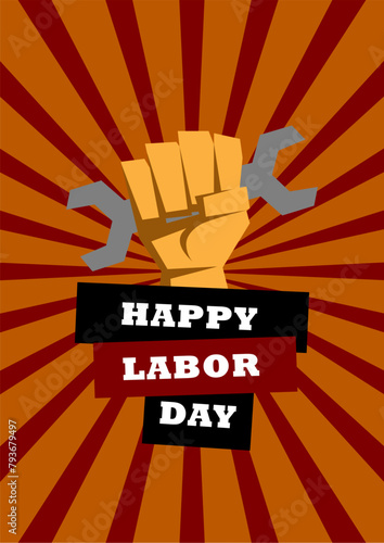 Happy Labor Day Banner and Poster Design