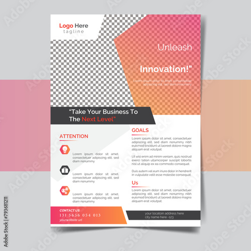 corporate Flyer design Layout template.