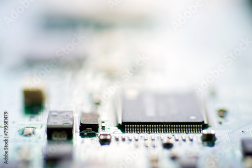 Close-up of a integrated circuit