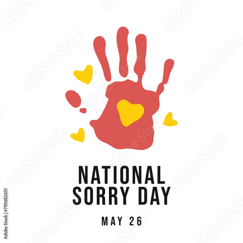 vector graphic of National Sorry Day ideal for National Sorry Day celebration.
