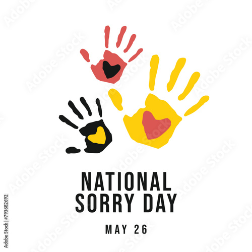 vector graphic of National Sorry Day ideal for National Sorry Day celebration.