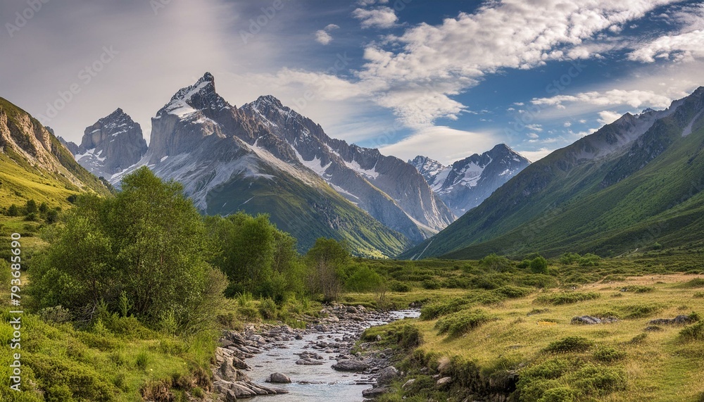 landscape in the summer