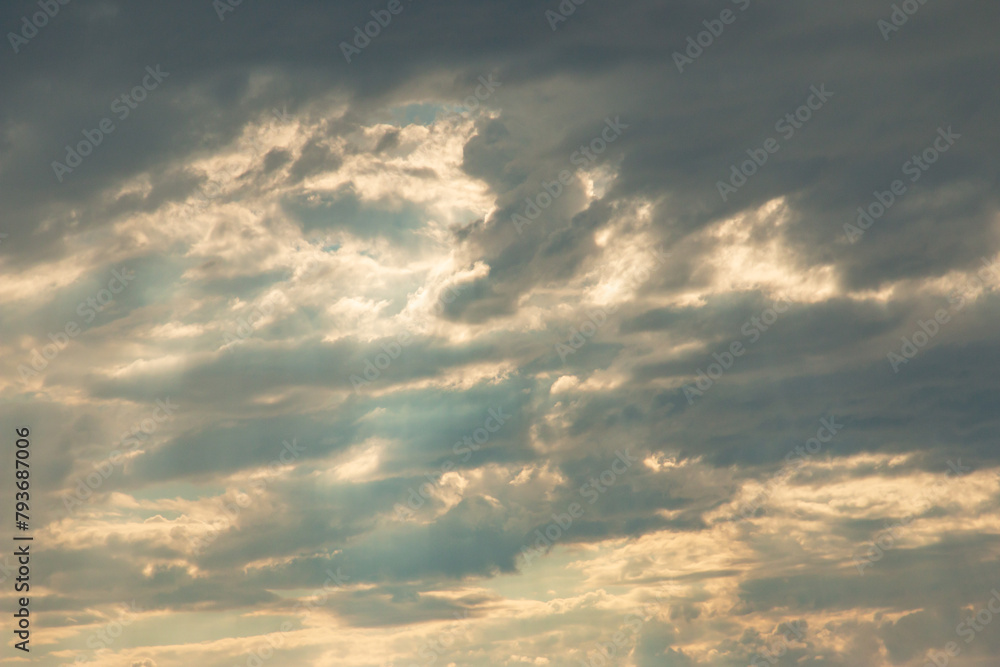 small white clouds on the blue sky. small white clouds on the blue sky.