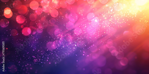 abstract blurred background, gold purple pink background with stars. for celestial, festive, or glamorous design , holiday-themed graphics.glitter lights. de focused. banner.bokeh blur circle