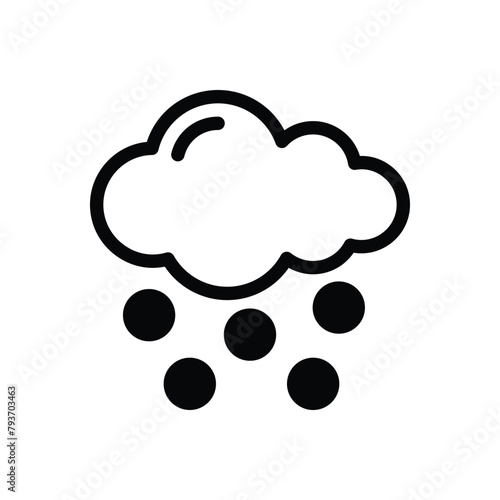Hail vector icon
