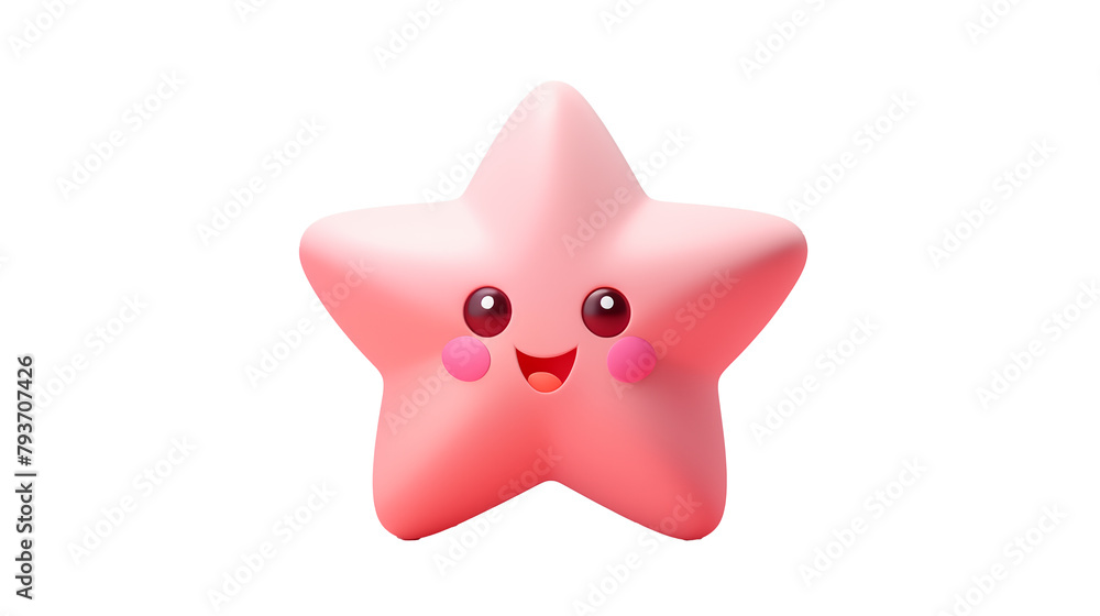 cute 3d illustration kawaii star. png object isolated on transparent background, mockup, design, template, layout, sticker cute 3d illustration kawaii star. png object isolated on transparent background, mockup, design, template, layout, sticker