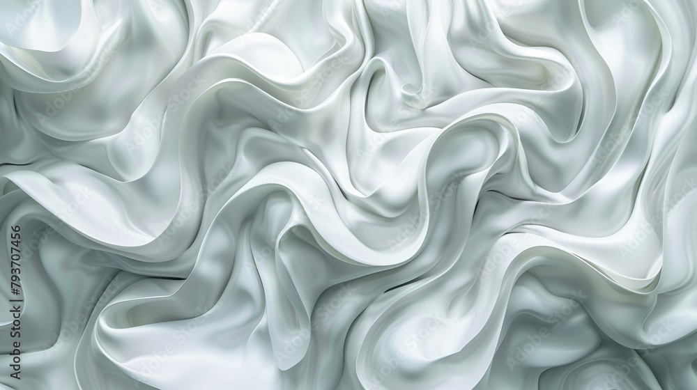 Messy white silk texture background
Messy white silk texture background