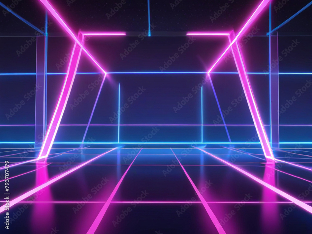 3D Rendaring Abstract neon light fluorescent Neon Lights glow ,gradient futuristic background exhibition background 3D illustration.ultraviolet neon lights, glowing lines.Colorful Vibrant Flowing Neon 3D Rendaring Abstract neon light fluorescent Neon Lights glow ,gradient futuristic background exhibition background 3D illustration.ultraviolet neon lights, glowing lines.Colorful Vibrant Flowing Neon
