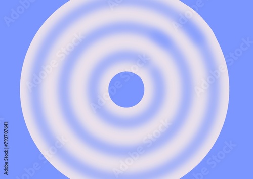 Abstract blue background with white circles