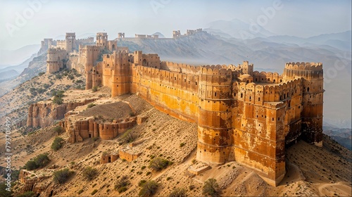 view of the fort wall from Rajasthan