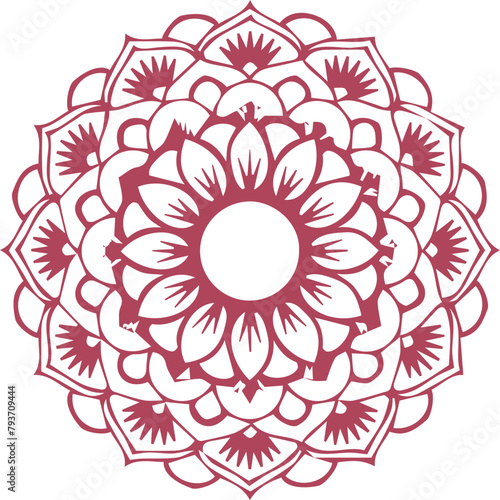 Beautiful mandala art and vector mandala design.