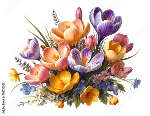Image of Saffron Crocus Flowers