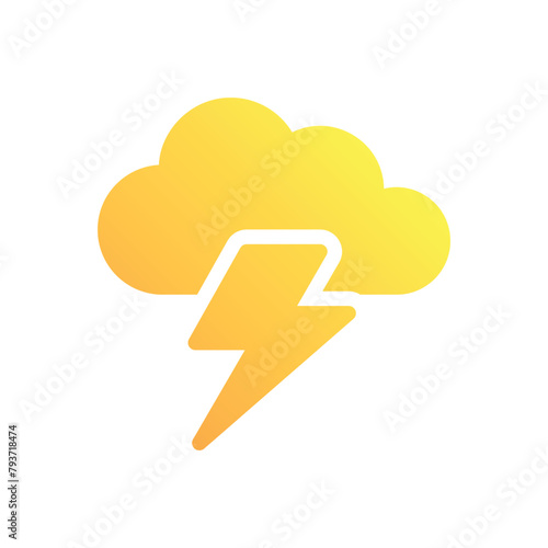 Lightning vector icon