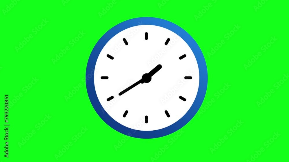 Animation of Clock Icon for time display Animation of Clock Icon for time display