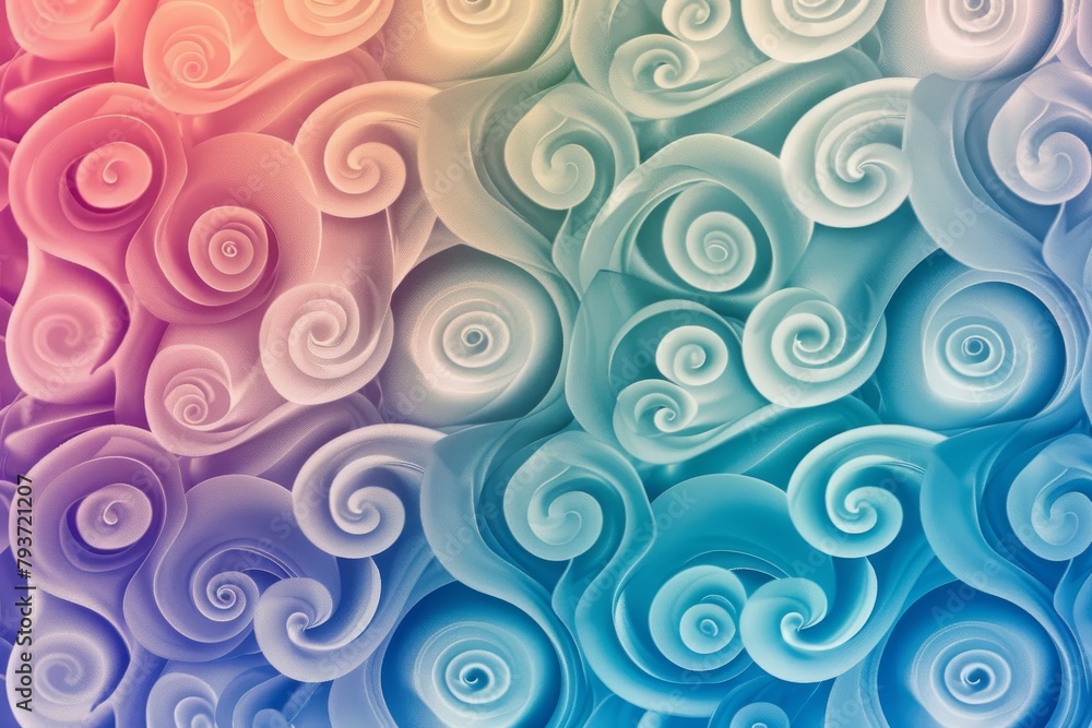 Gradient swirl pattern for a whimsical and playful vibe