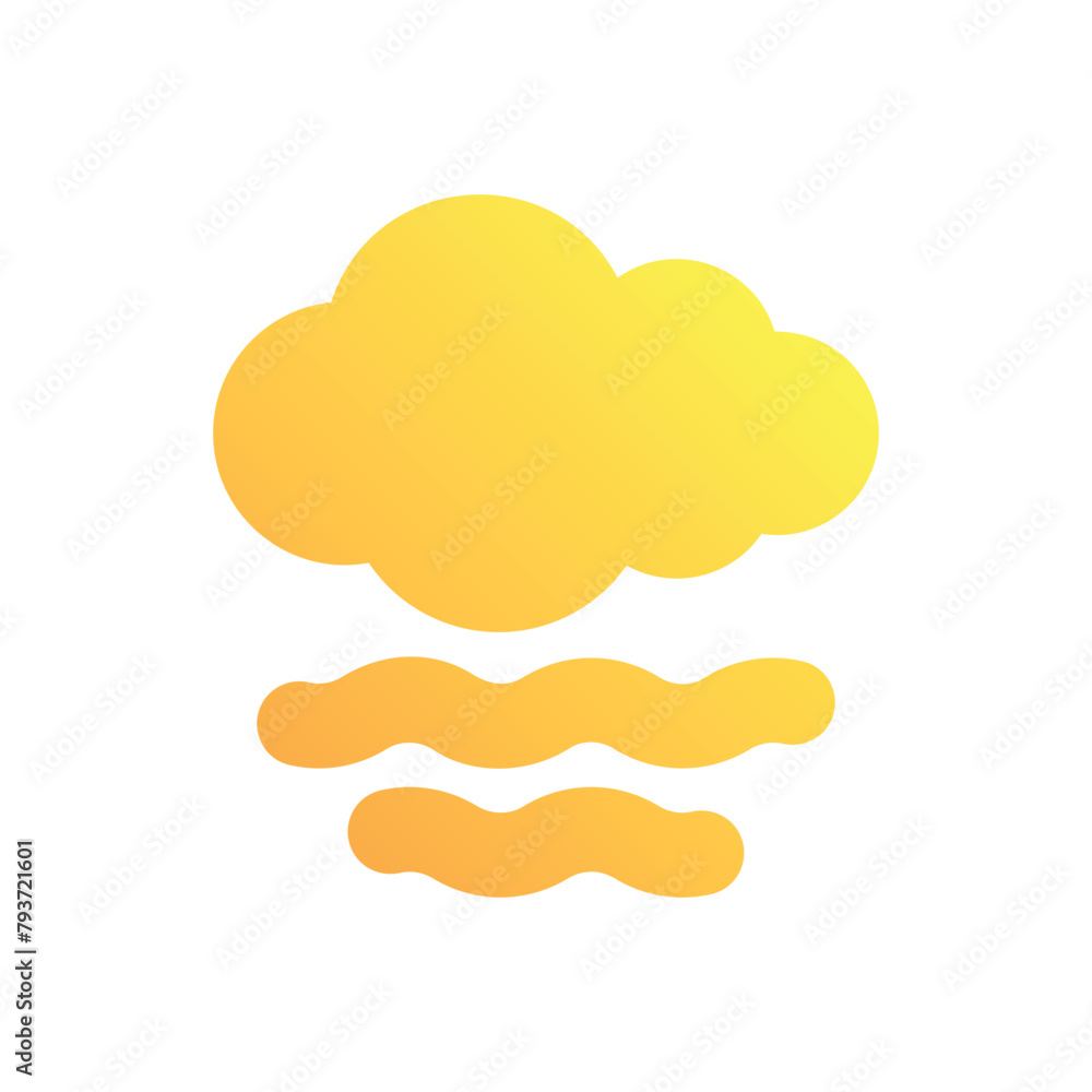Fog vector icon Fog vector icon