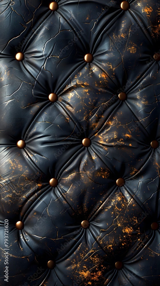 Fototapeta premium black old worn down leather background