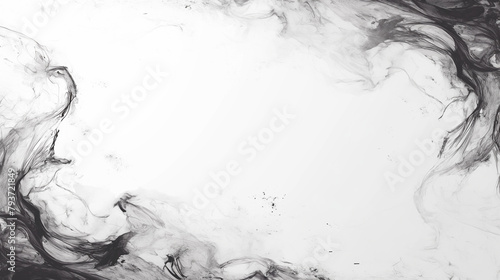 墨汁の背景フレーム