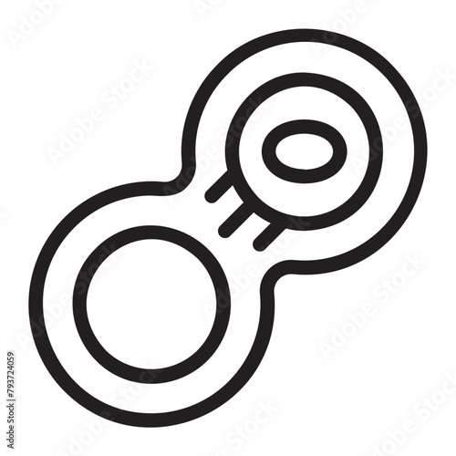mitosis line icon
