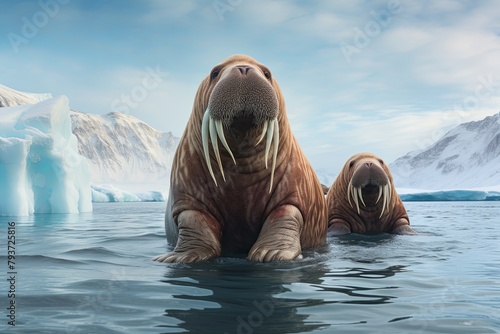 Walrus Group Arctic Wildlife Photography Filters: Enhanced Texture