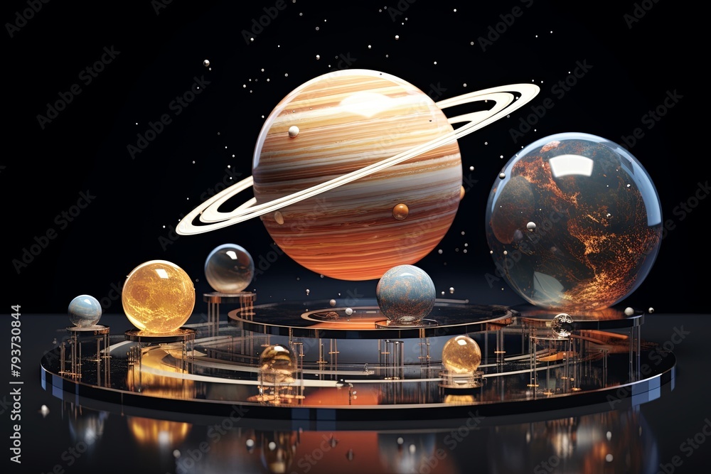 Holographic Universe Presentation Templates: Solar System Scale Model Explained