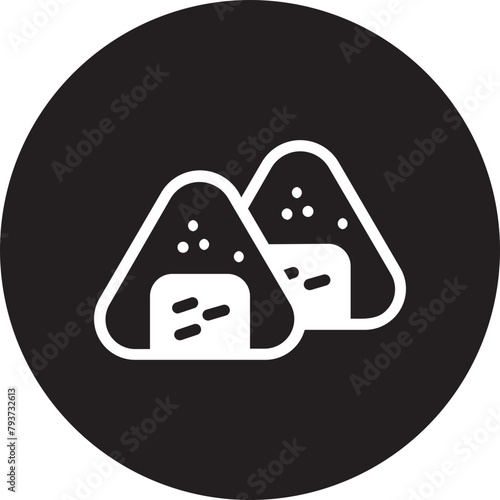 onigiri glyph icon
