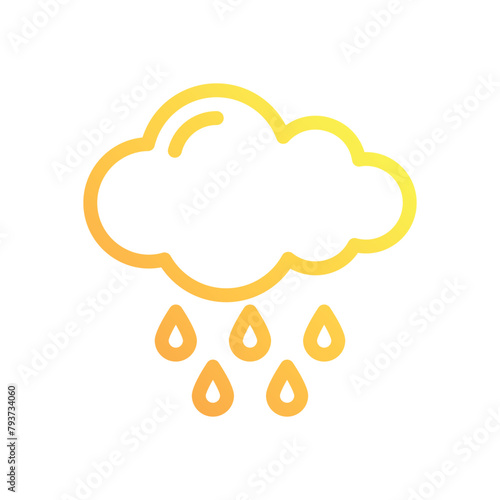 Downpour vector icon