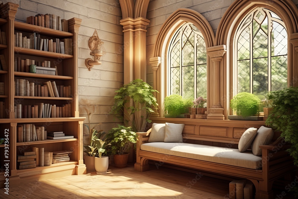 Tranquil Study Area Concepts: Serene Monastery Interior Designs Tranquil Study Area Concepts: Serene Monastery Interior Designs