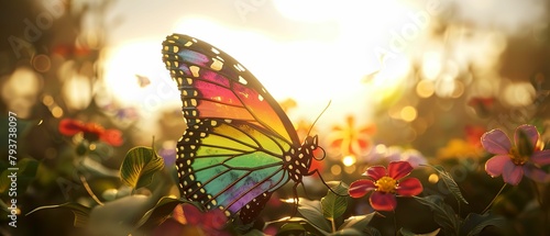Butterfly Rainbow Wings © Jiraphiphat