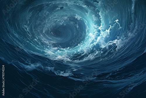 Whirlpool Ocean Animation Effects: Captivating Vortex in Ocean Documentaries