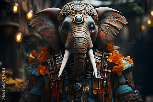 Elephant in tribal style