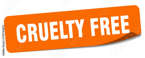cruelty free sticker. cruelty free label