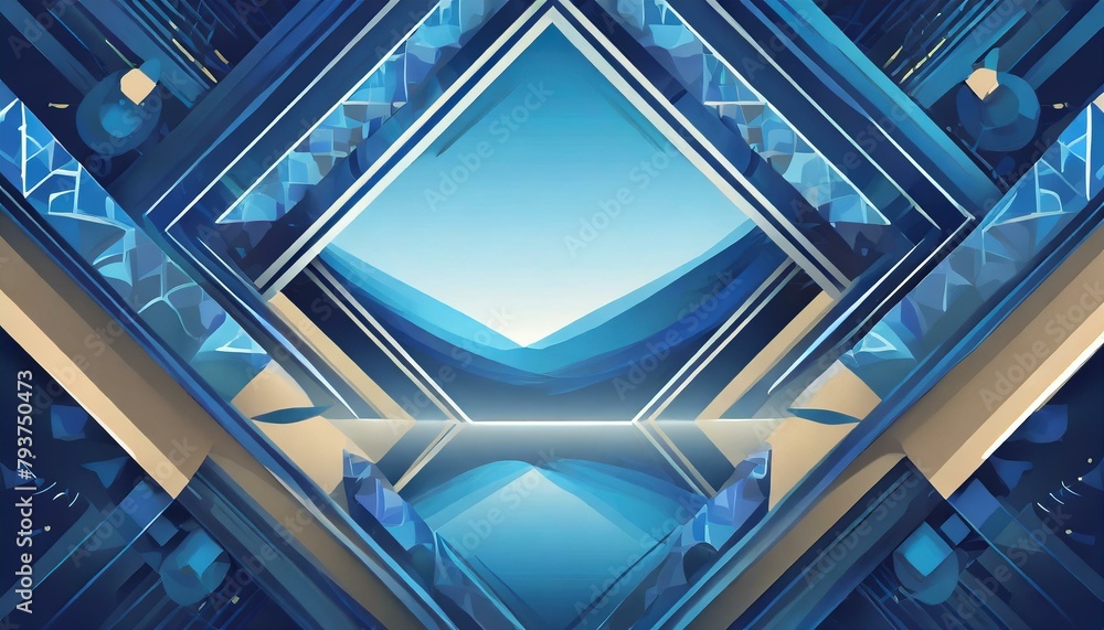 Obraz premium Abstract Blueprints: Vector Background Frame Design