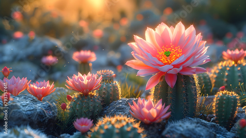 Cactus Flower in nature
